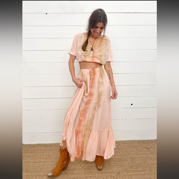 Jen’s Pirate Booty Johanna Maxi Skirt - Rio Desert Sun Astral Tie Dye M - Picture 2 of 3